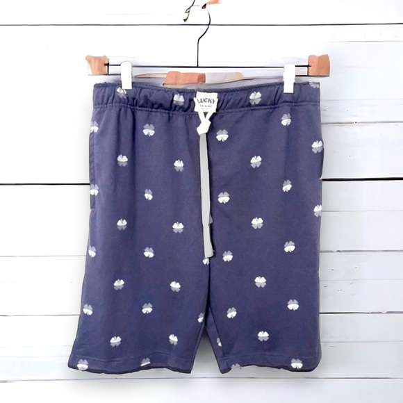 Lucky Brand Cotton Navy Drawsting Shorts, Size Large - Picture 1 of 7